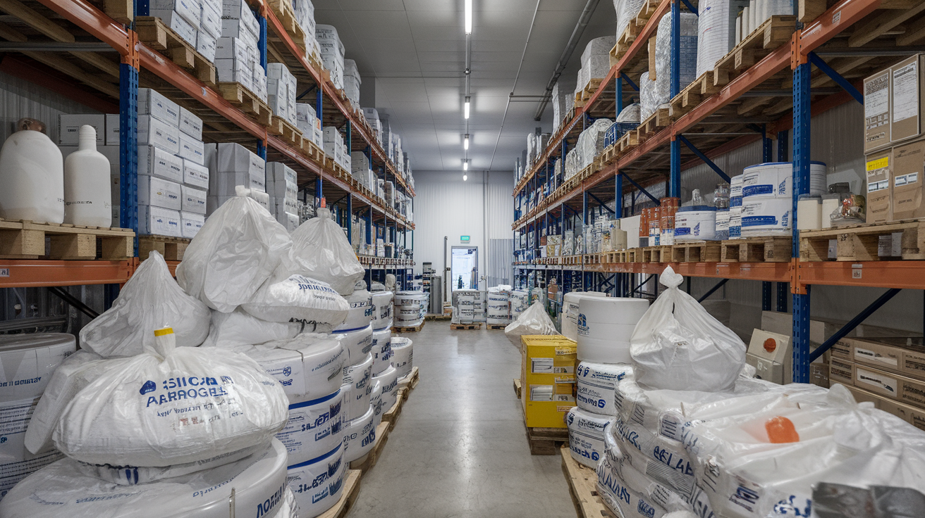 Different methods of storing silica